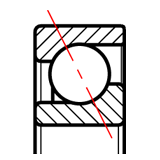 Roulement à billes à contact oblique à une rangée