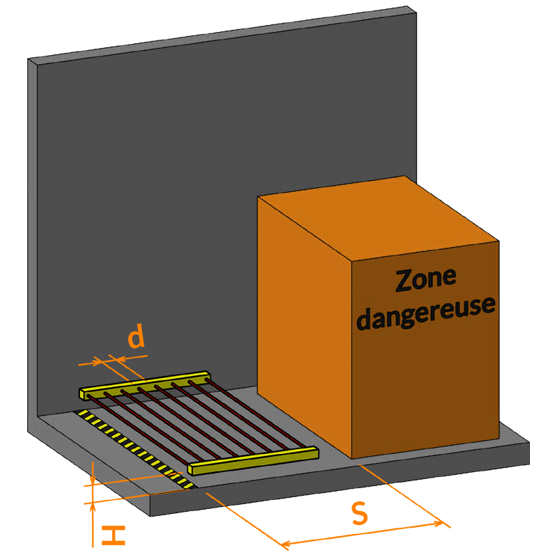 Barrière immatérielle (montage horizontal)